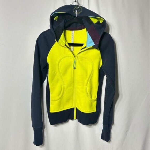 Lululemon scuba hoodie Colour block Size 6 Brand condition - Picture 2 of 10